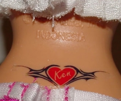 barbie tattoo designs