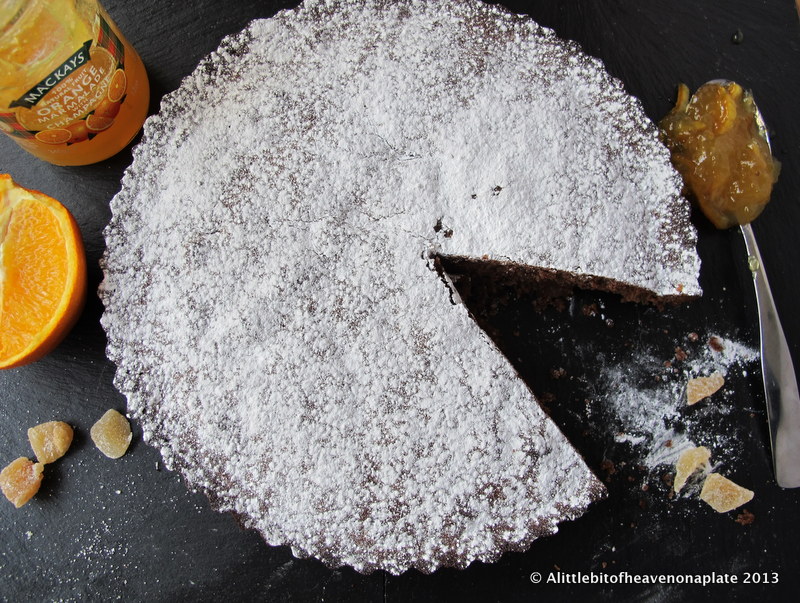 A little bit of heaven on a plate... Chocolate, marmalade and ginger
