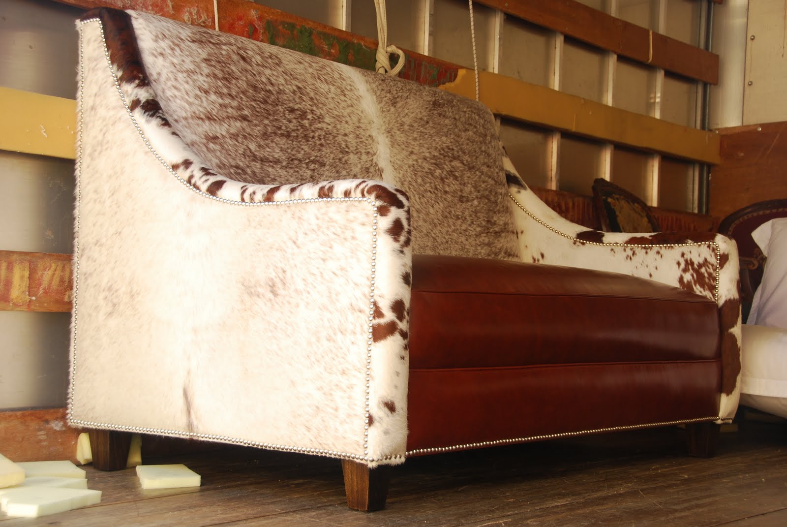 Pollins of Napa Custom Leather and CowHide Couches