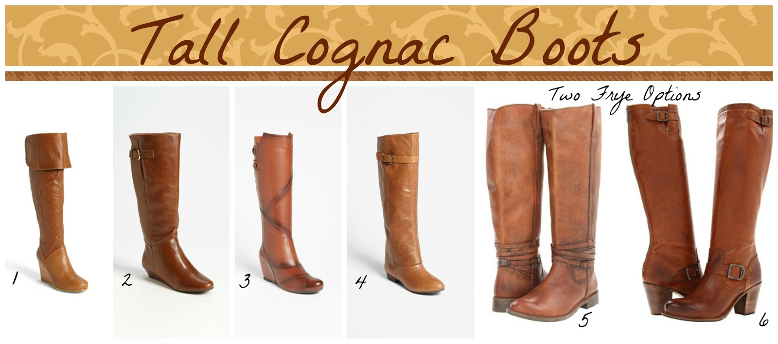 cognac color boots