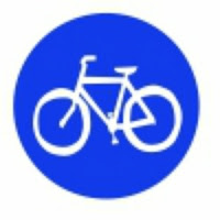 Bike road sign