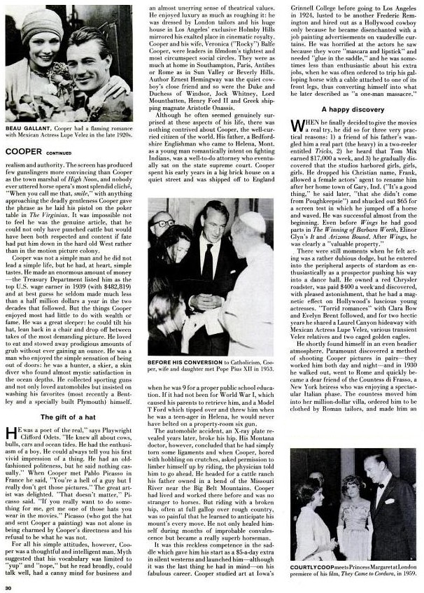 Hommage de Life après la mort de Gary Cooper (mai 1961) Life+1961+mort+cooper+5