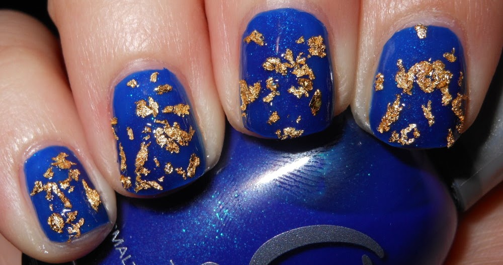 Imperfectly Painted Cult Nails Gold Flakes