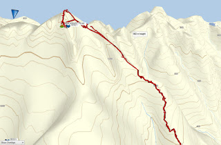 Mackenzie Peak Map and GPS Route, Vancouver Island