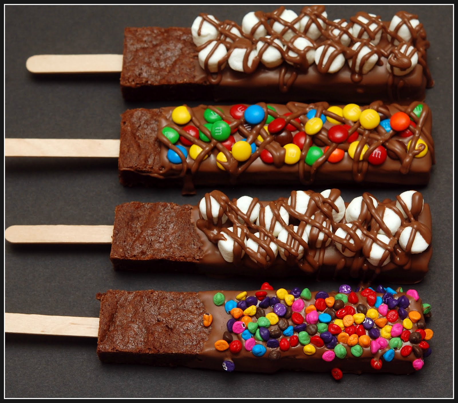 CHOCOLATE DIPPED BROWNIES ON STICKS!!!! Hugs and Cookies XOXO