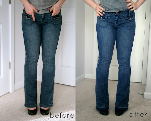 How to make jeans a little longer with a hem facing! / Create / Enjoy