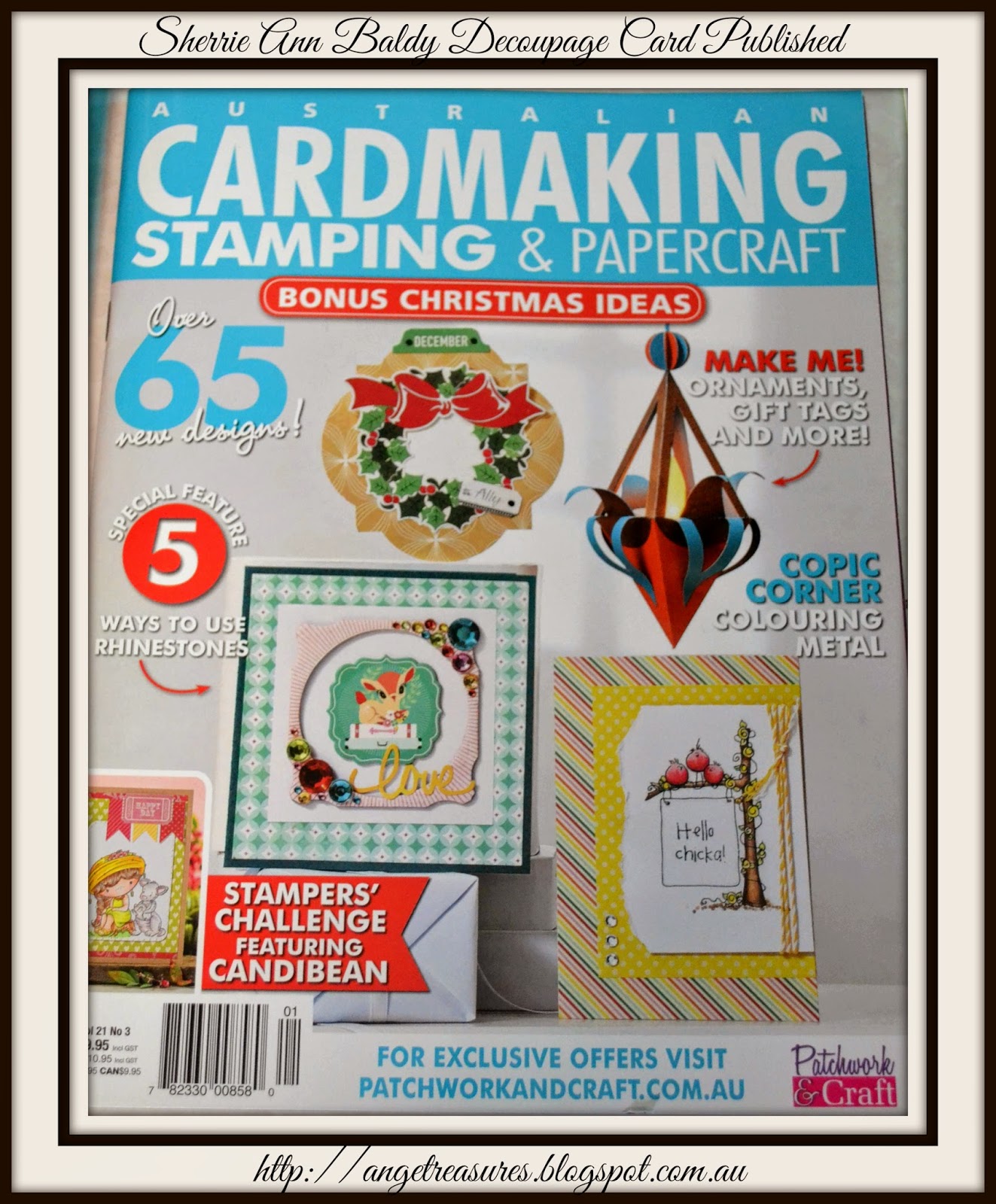 Ange's Treasures Card Published Australian Cardmaking Stamping