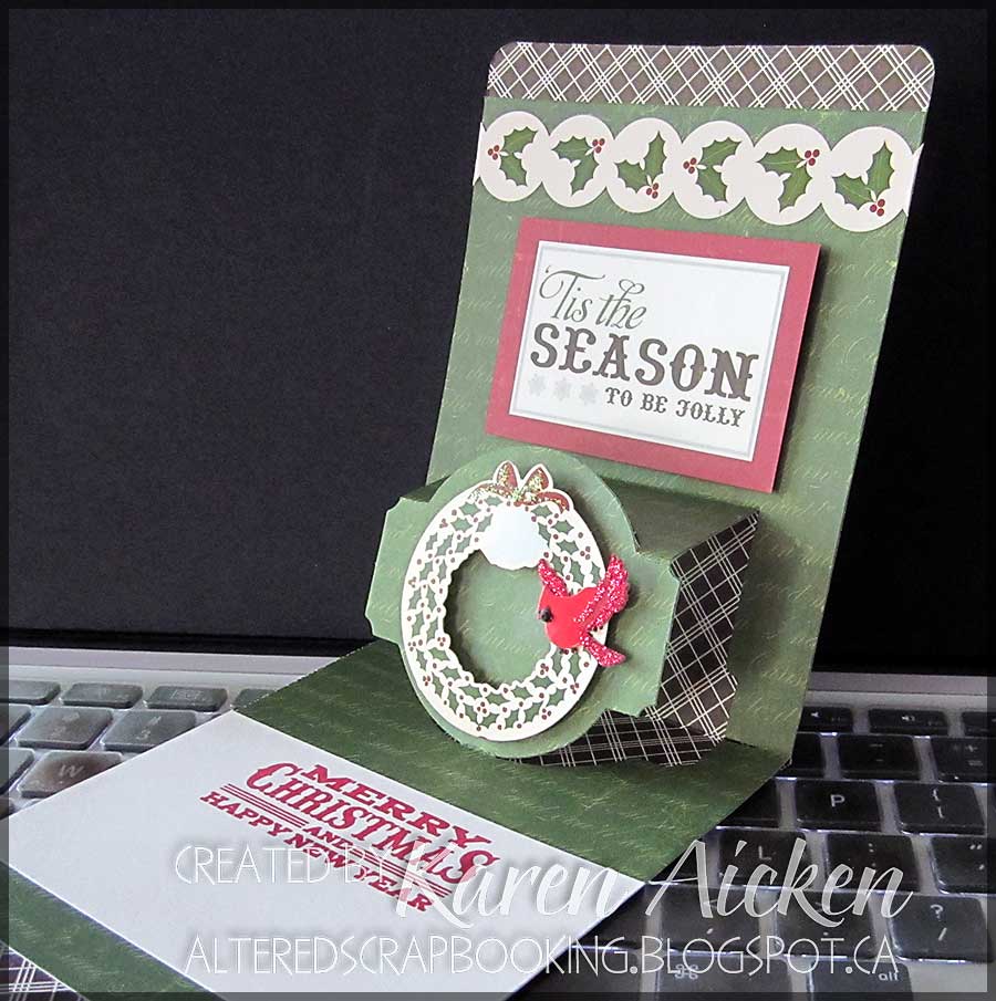 Christmas card kits Altered Scrapbooking: Merry Christmas Kit Card #4 (Christmas Tree)