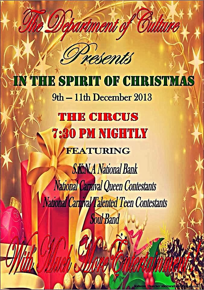 St Kitts Culture Beat IN THE SPIRIT OF CHRISTMAS NOVEMBER 9TH 11TH