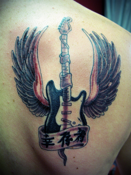 Hair Stylist Fender Strat Tattoo