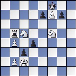 Estudio artístico de ajedrez de Francisco Valls Uyá, Italia Scacchística 1932