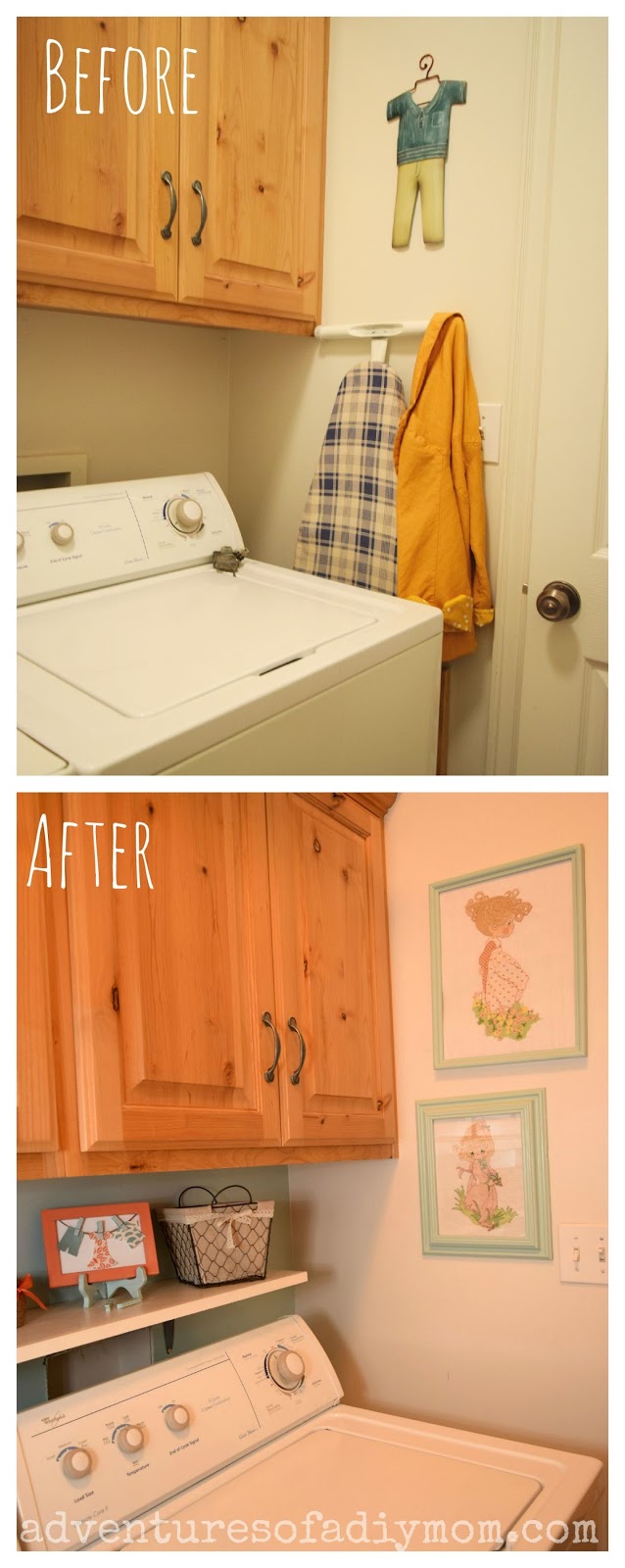 Laundry Room Makeover Before and After Pictures Adventures of a DIY Mom