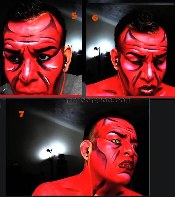 como hacer un maquillaje demonio para halloween