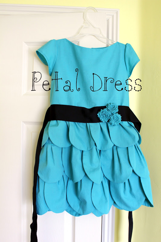 RisC Handmade Teal Petal Dress