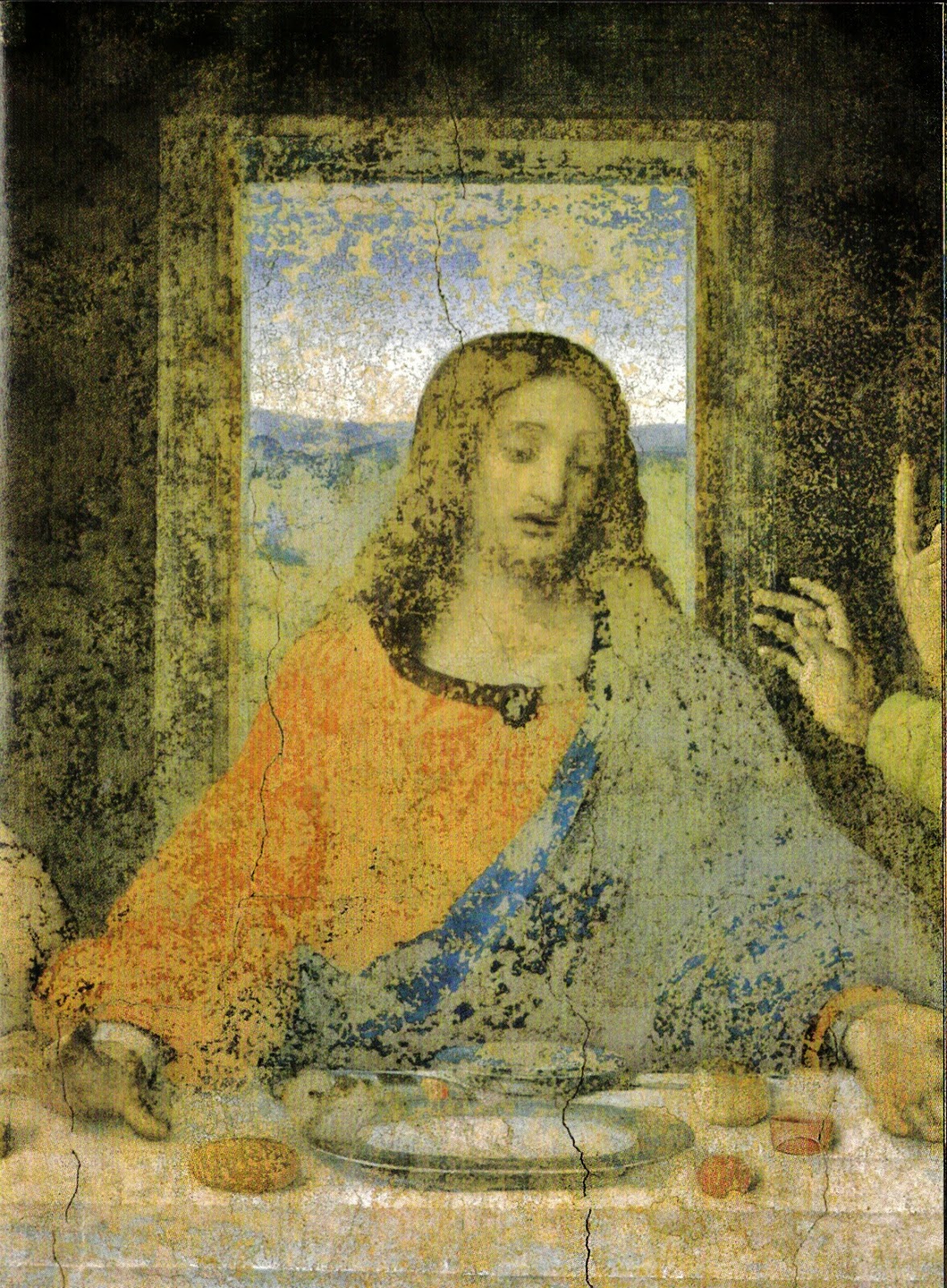 sauvage27 CENACOLO L ULTIMA CENA The Last Supper Leonardo All estremit  destra Matteo Taddeo e Simone discutono fra loro con grandi gesti dimostrativi delle mani in dinamica successione convogliando l attenzione