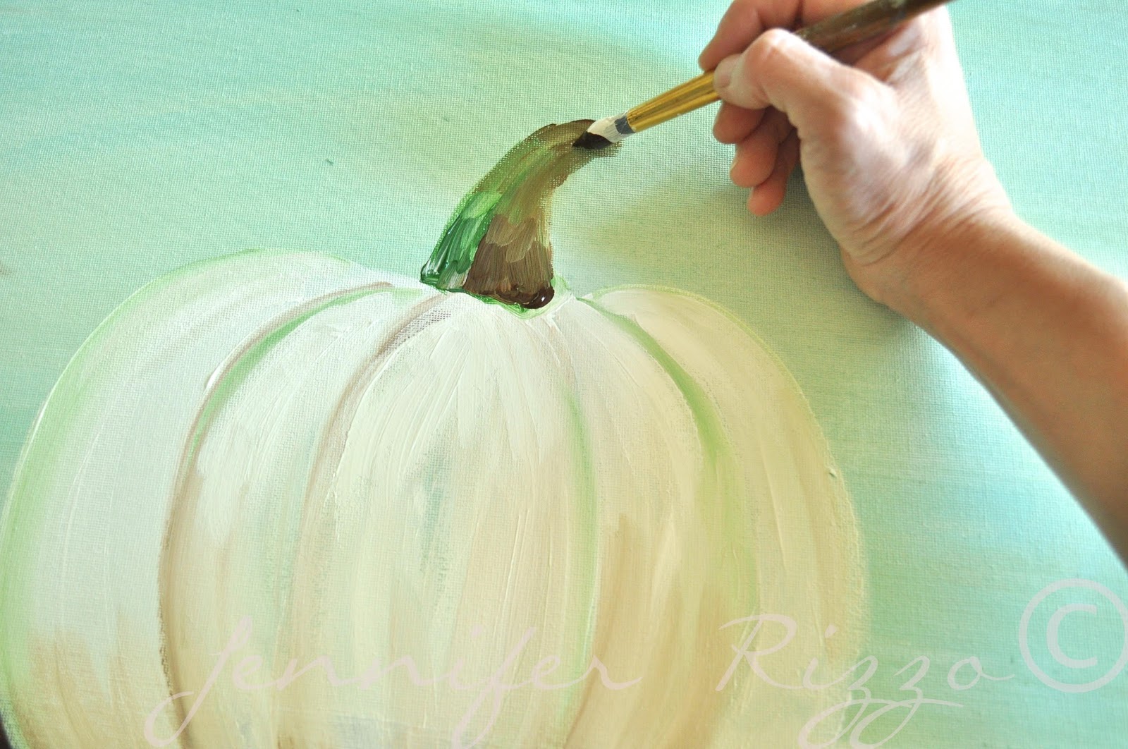 You can paint a pumpkin canvas, art skills not required!!! Step by step