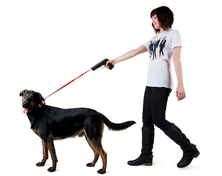 Retractable Dog Leash With Built In Dog Training Clicker Retractable Dog Leash With Built In Dog Training Clicker