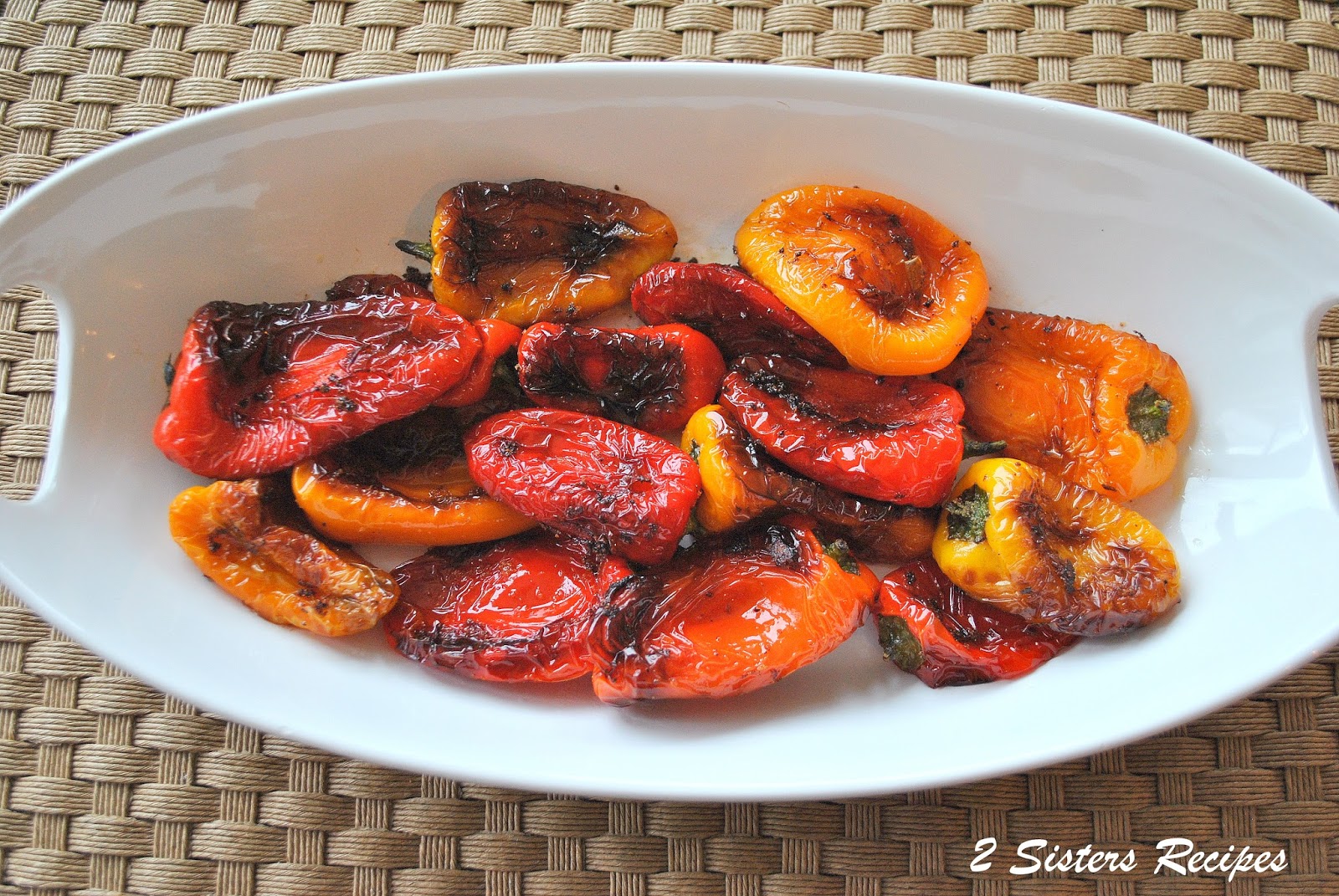 Lunchbox Peppers Sauteed in Garlic and Olive Oil 2 Sisters Recipes by