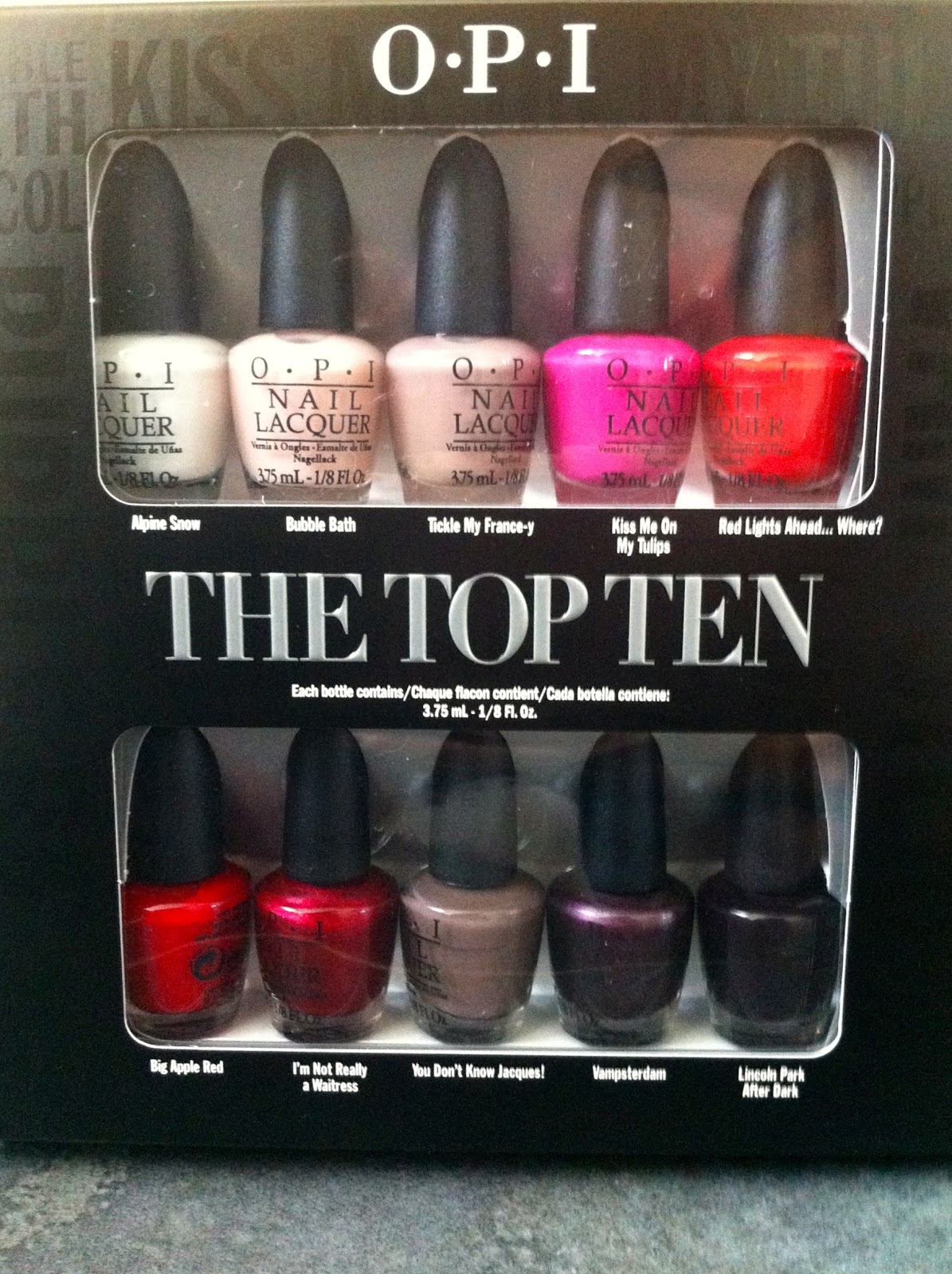Yakatey Yak OPI 'The Top Ten' Gift Pack Review