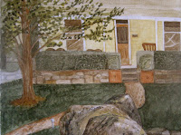 Tasma House Verandah Watercolor Painting Tasma House Verandah Watercolor Painting by Carla Maxwell