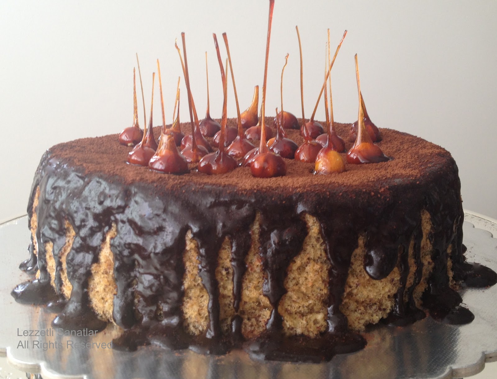 Lezzetli Sanatlar ÇİKOLATA SOSLU FINDIKLI KEK