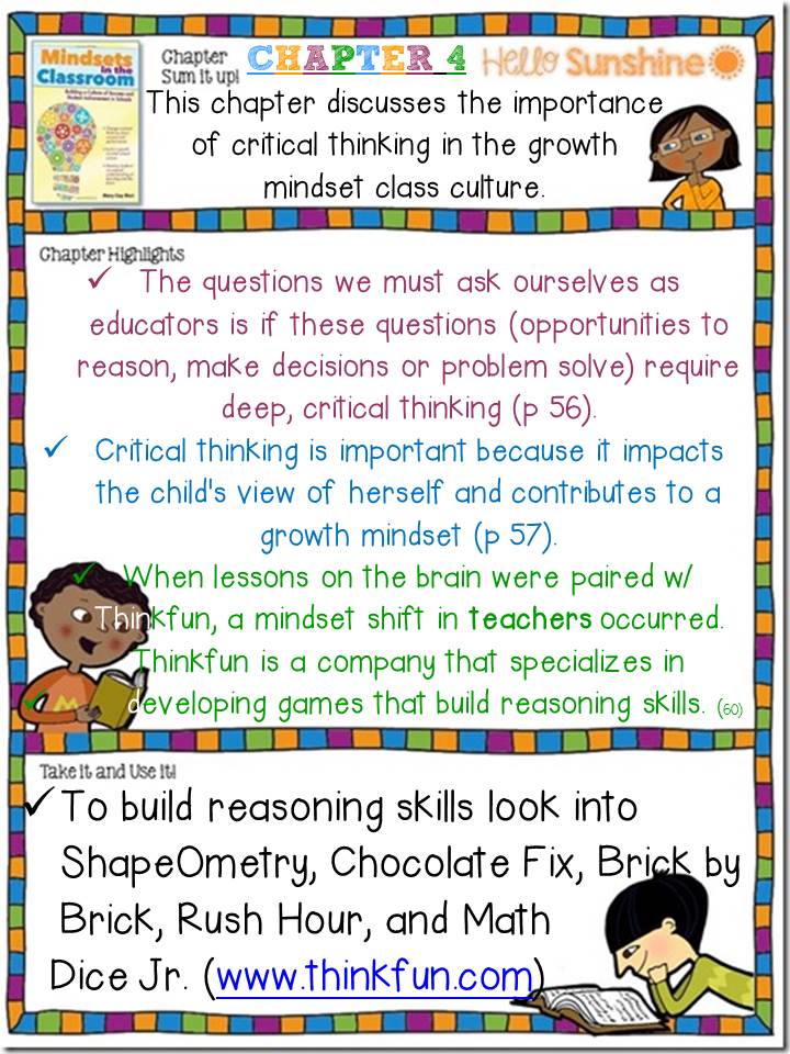 Example of critical thinking question picture