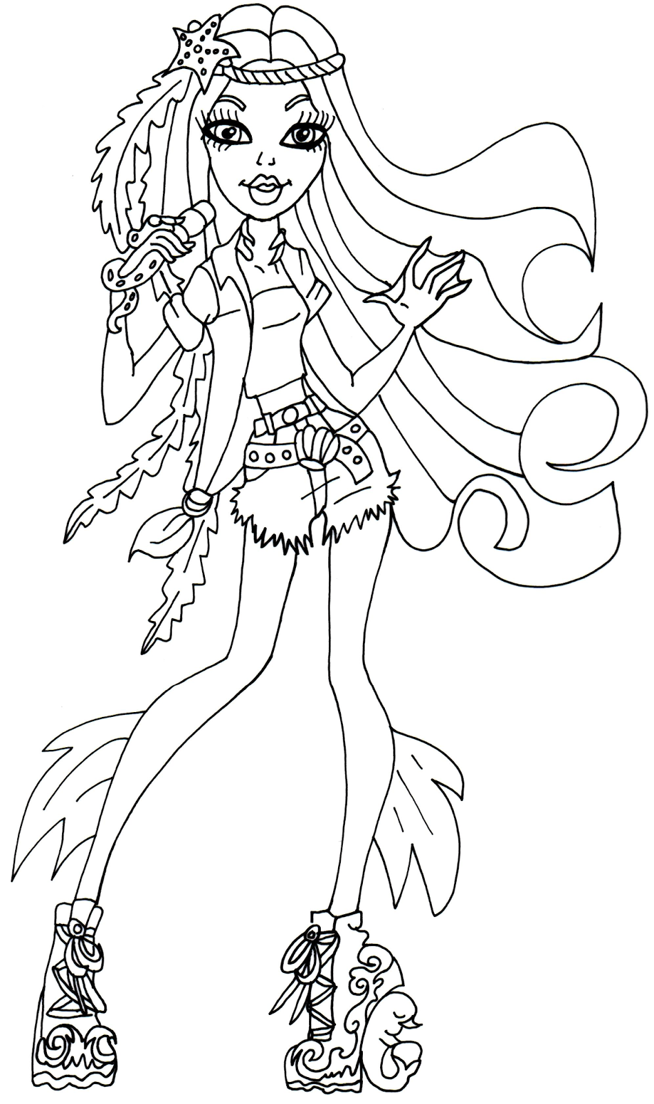 Free Printable Monster High Coloring Pages March 20