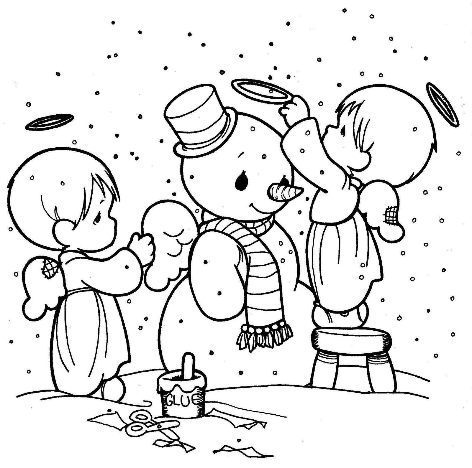 Precious Moments Christmas Coloring Pages Precious Moments Christmas Coloring Pages