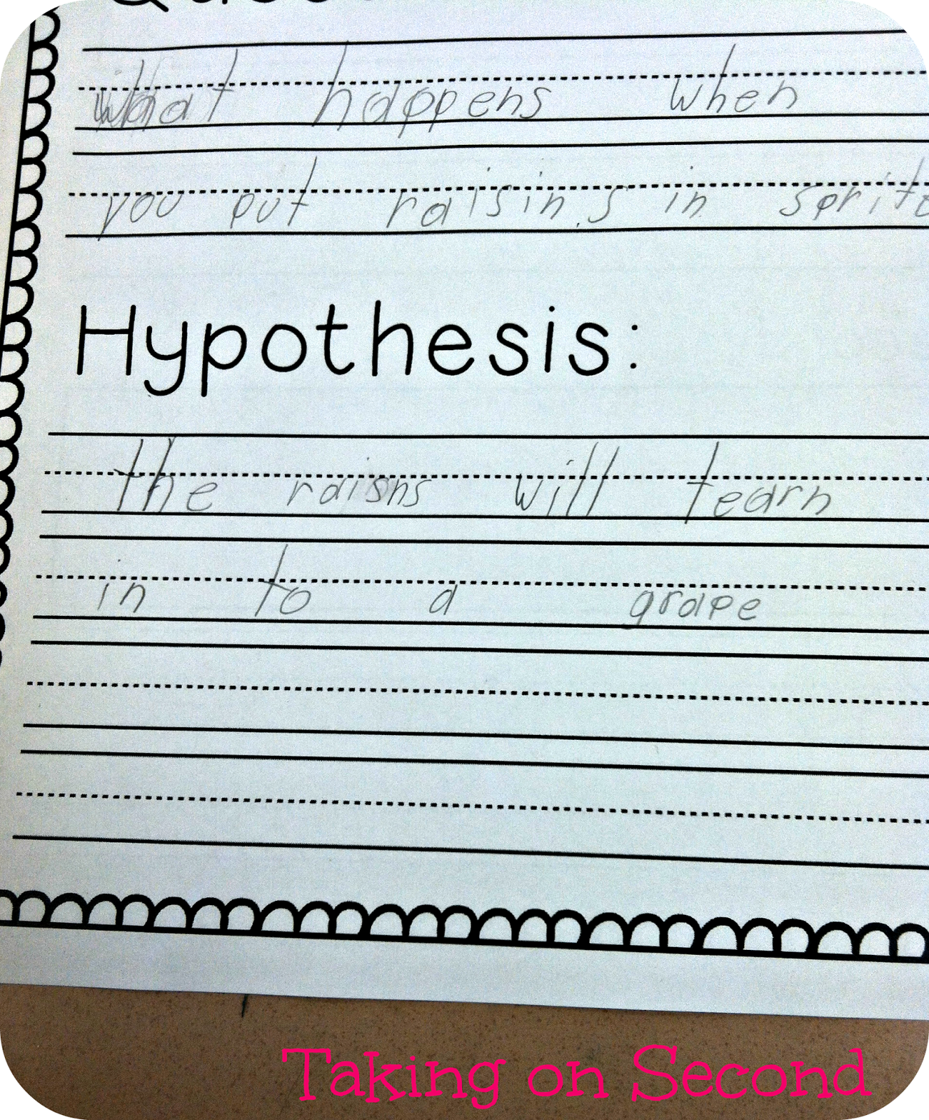 Dancing Raisins Taking on Second