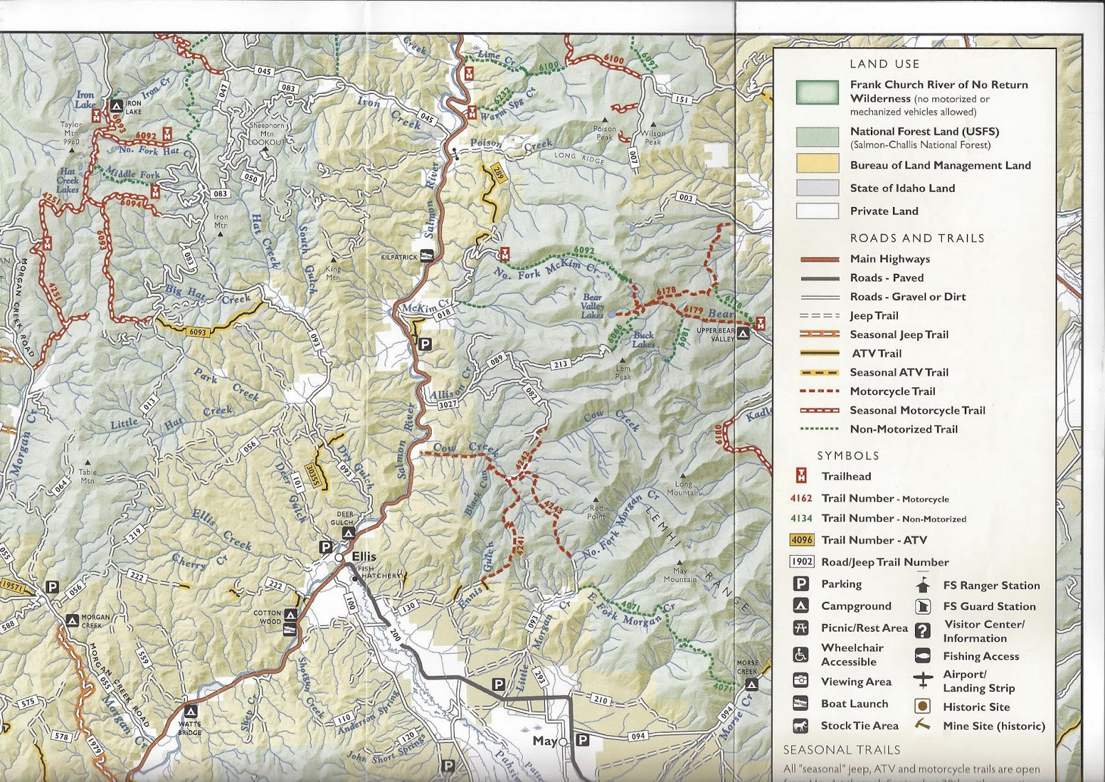 Stay on Trails New free Challisarea Recreation Map is available for