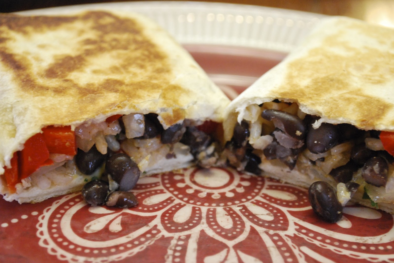 "Point-less" Meals: Crispy Chicken, Rice and Black Bean Burritos