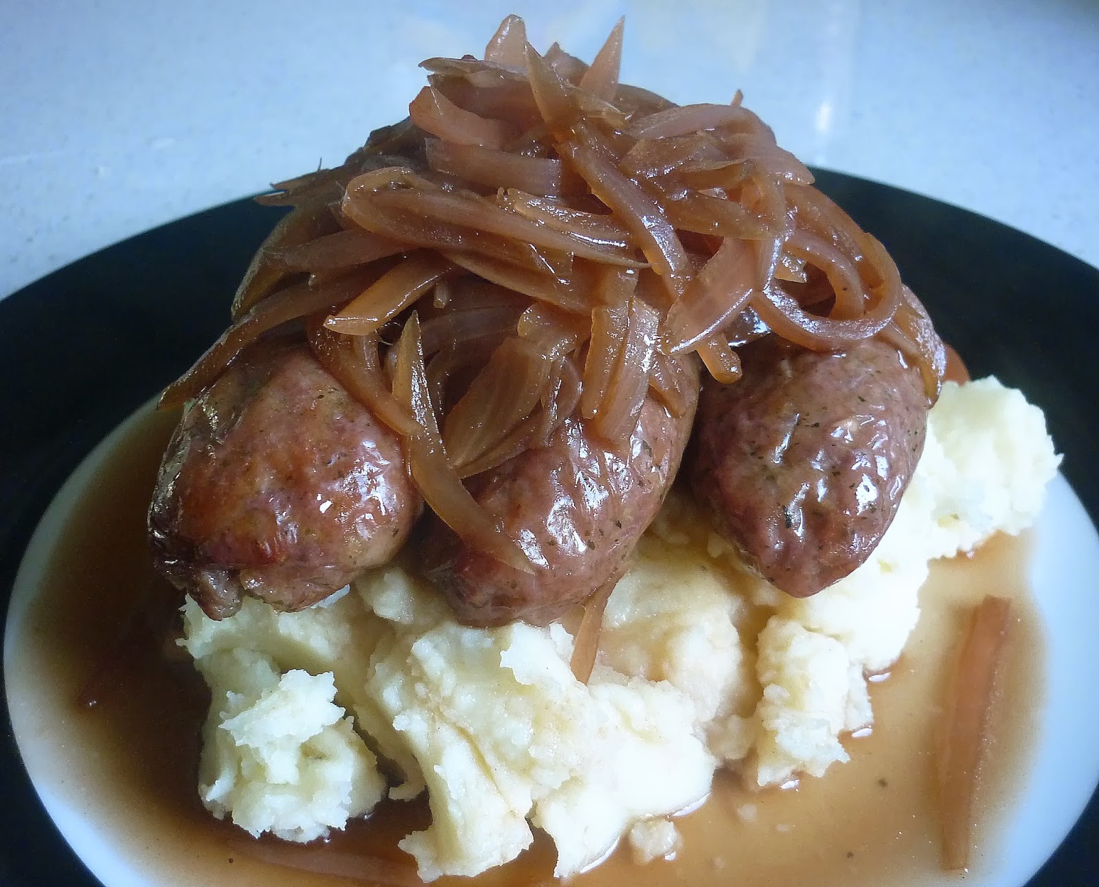 PicNic Bangers 'n Mash with Caramelised Onion Gravy