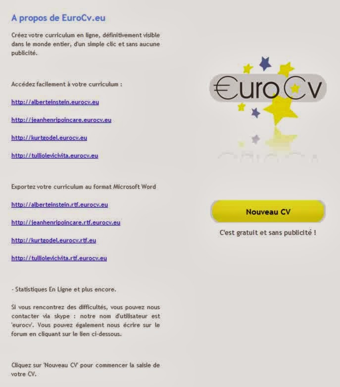 cv en ligne gratuit avis