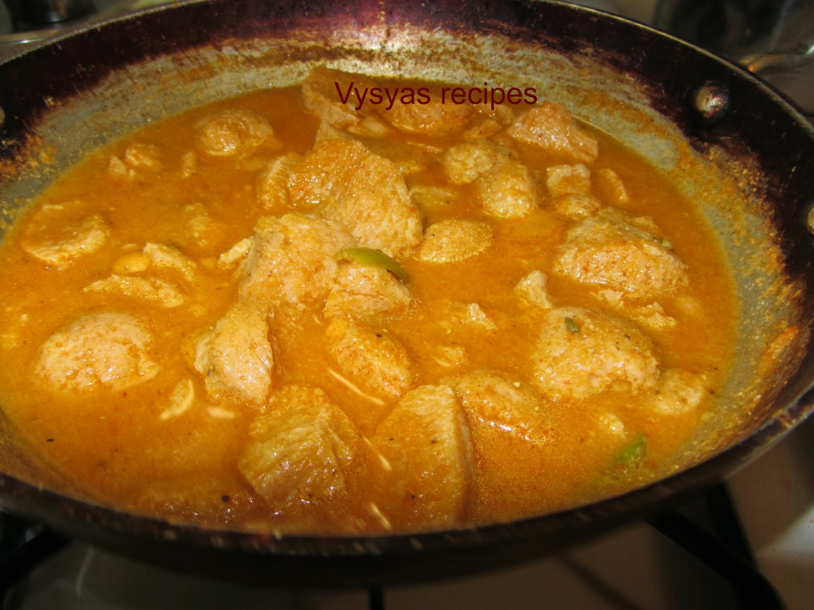 Vysya's Delicious Recipes Soya chunks kurma Soya chunks korma side