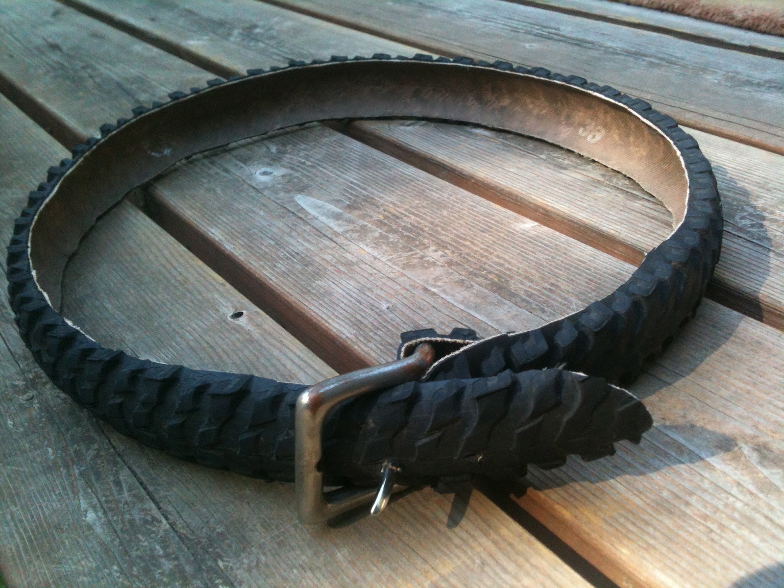 Rethink Crafts Bike Inner tube and Tires May Repurposing Challenge