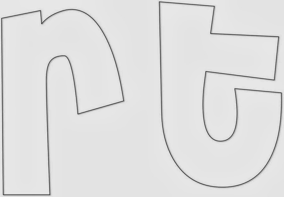 TRABAJITOS DE INICIAL: MOLDES DE LETRAS 2