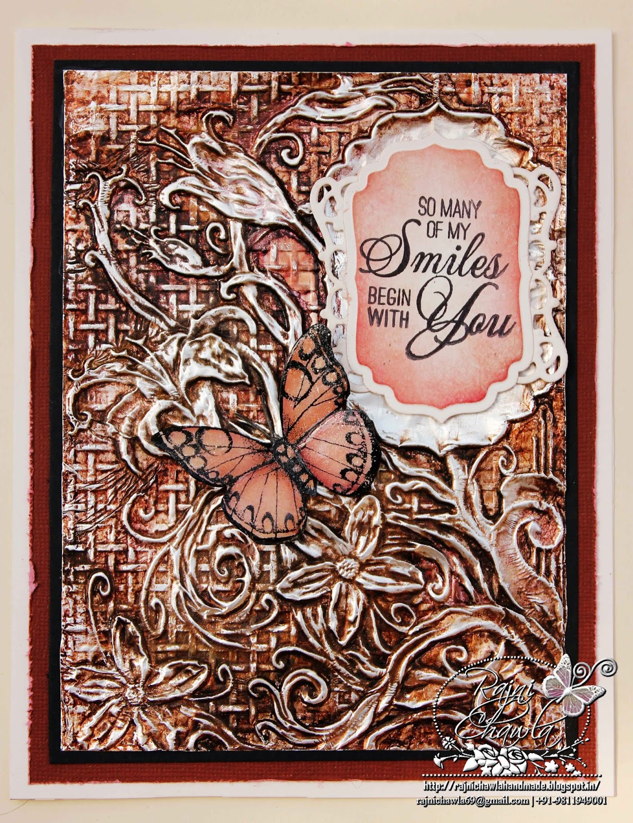 Passionately Curious Dry embossing using kitchen foil