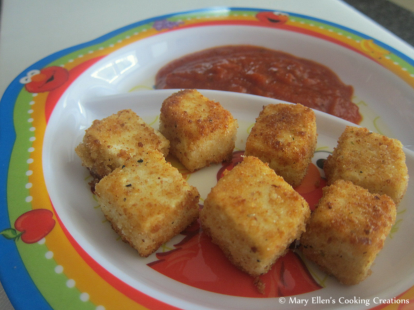 Mary Ellen's Cooking Creations Toddler Friendly Crispy Tofu Bites