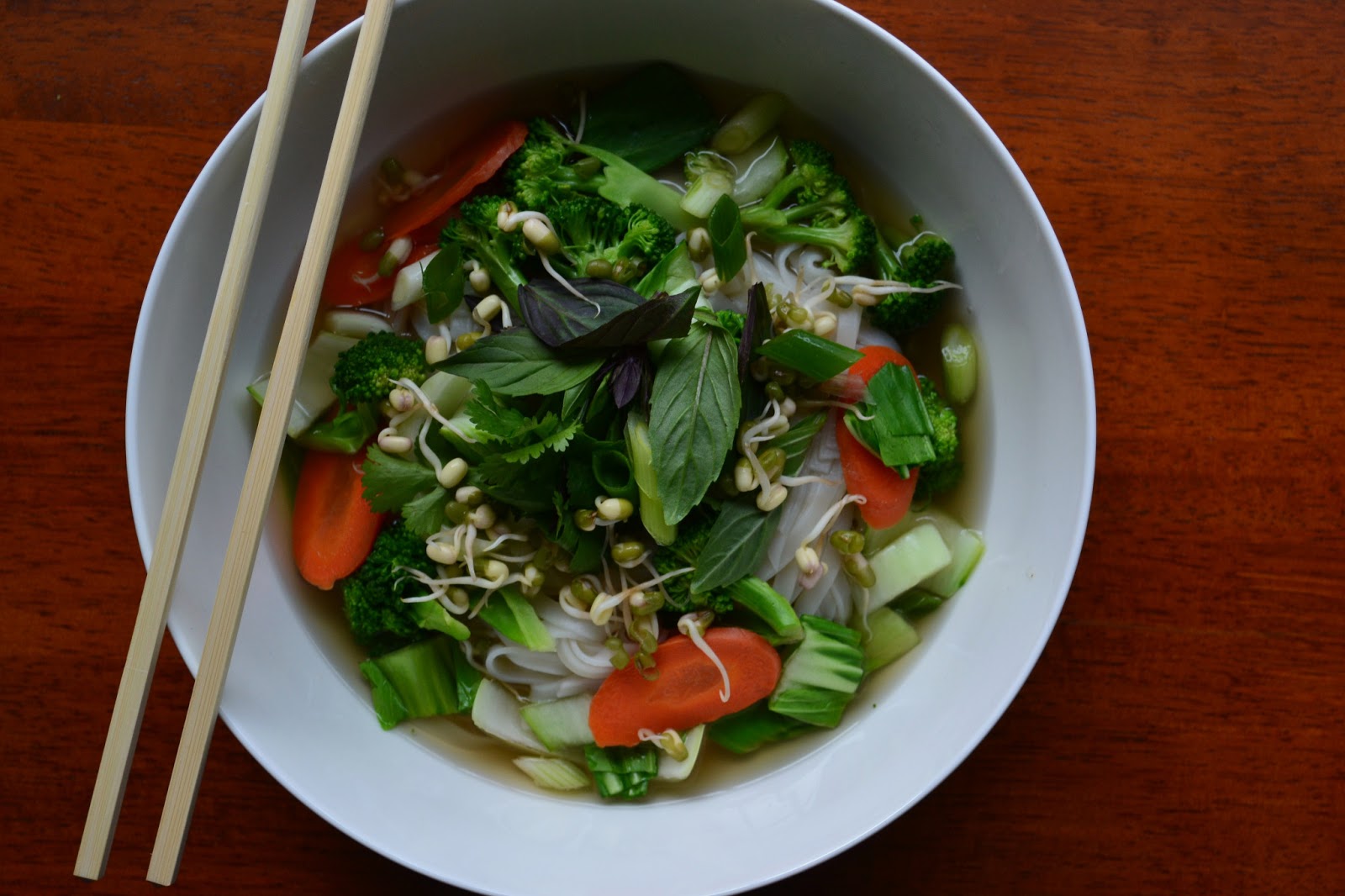 Nourish The Roots Vegan Pho Noodle Bowl