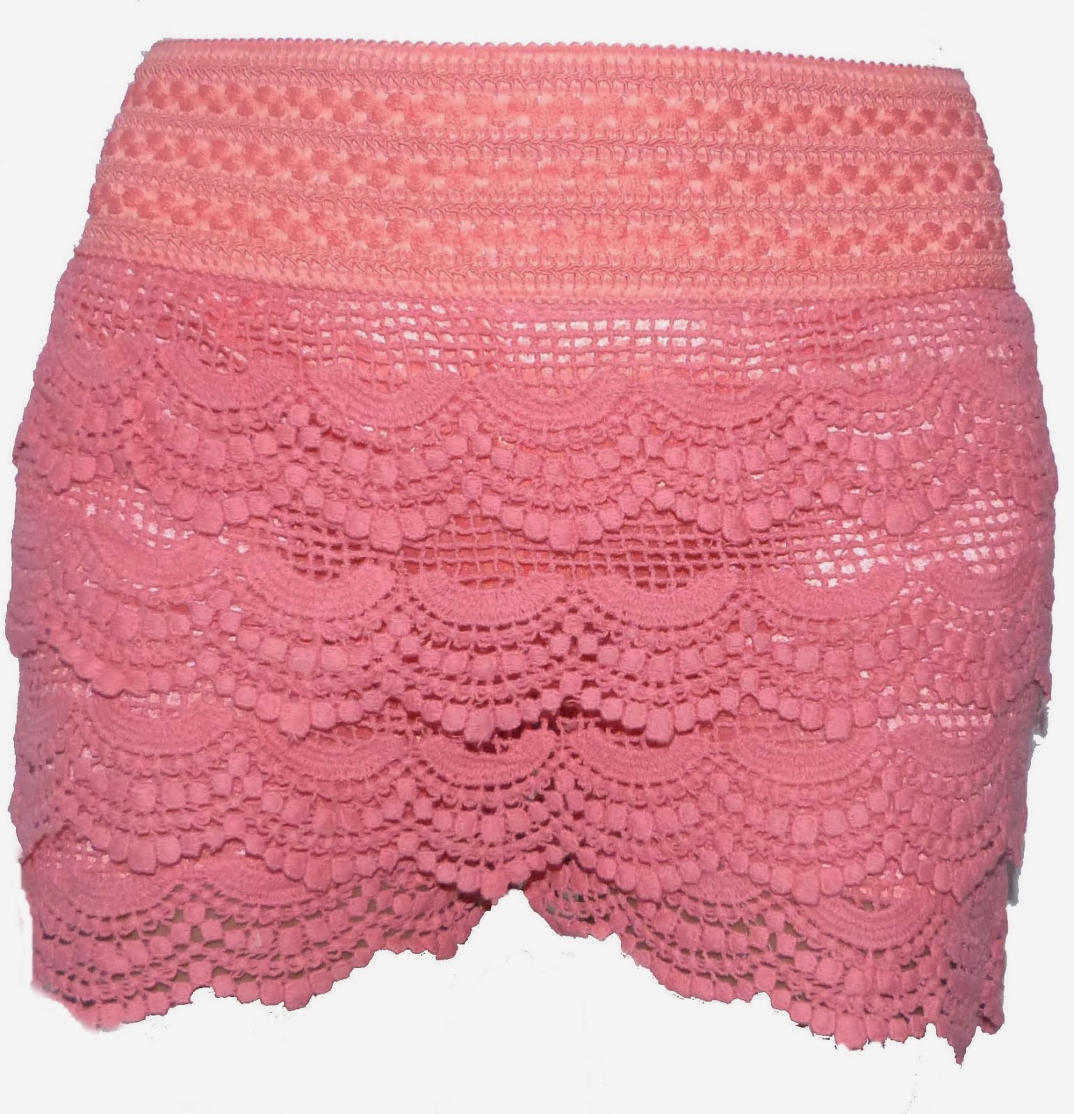 short saia com renda