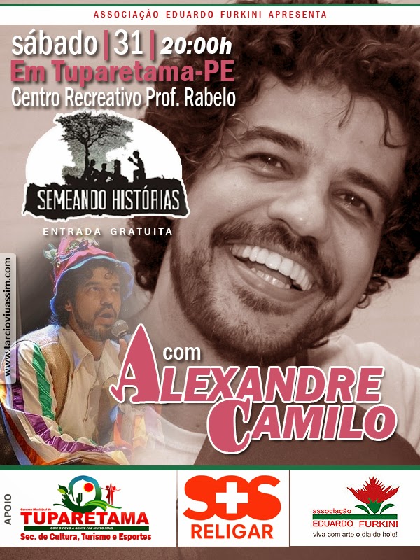 O ATOR ALEXANDRE CAMILO VEM SEMEAR HISTÓRIAS EM TUPARETAMA O ATOR ALEXANDRE CAMILO VEM SEMEAR HISTÓRIAS EM TUPARETAMA