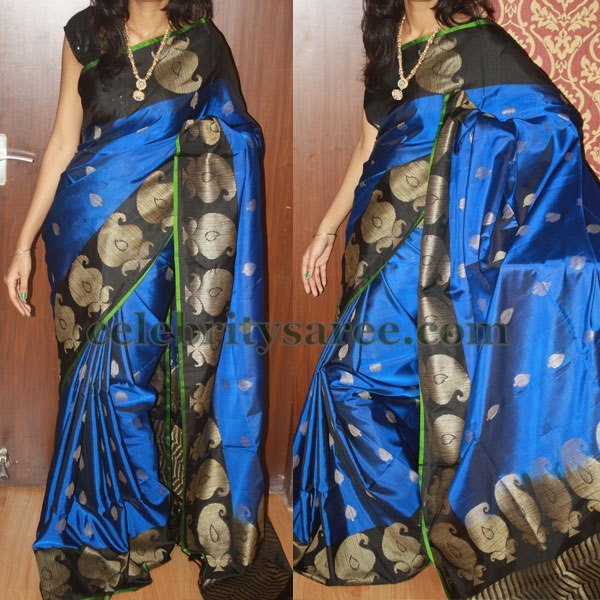 Uppada Silk Saree in Bright Blue