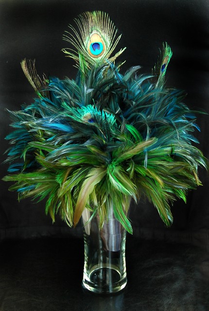 complete peacock wedding decoration table centerpiece