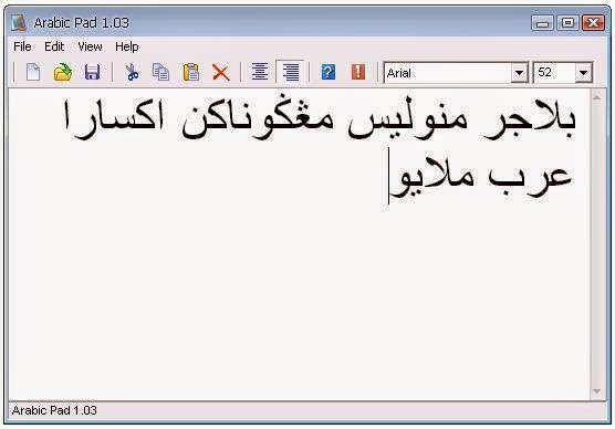 Free Blog Tutorial Arabic Pad Program untuk Menulis