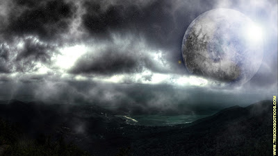 Linda visão da lua LUA CHEIA