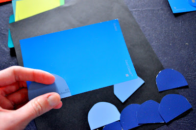 art actually: diy: paint swatch art