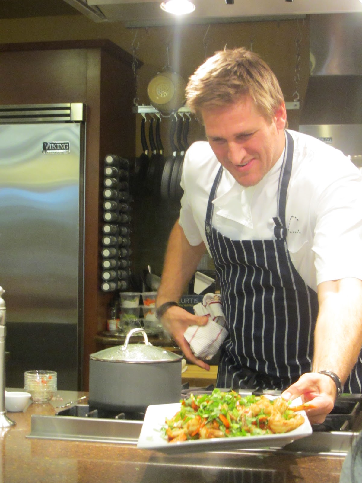 Curtis Stone Cooking Demonstration Rolling Pin Brandon I Run For Wine