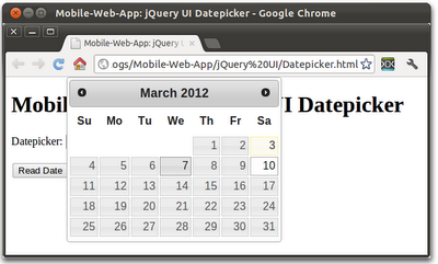 jQuery UI - datepicker jQuery UI - datepicker