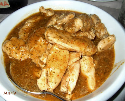 Pechuga De Pollo En Salsa De Cebolla
