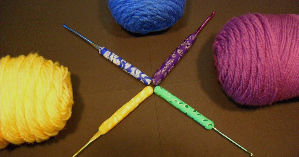 Colorful Polymer Clay Crochet Hook Grips - Law Student to Life Student